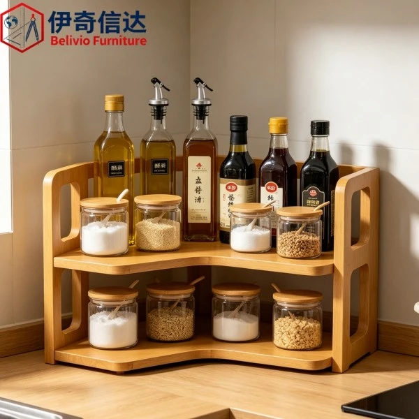 Multifunctional Household Kitchen Shelf - Countertop Spice Rack